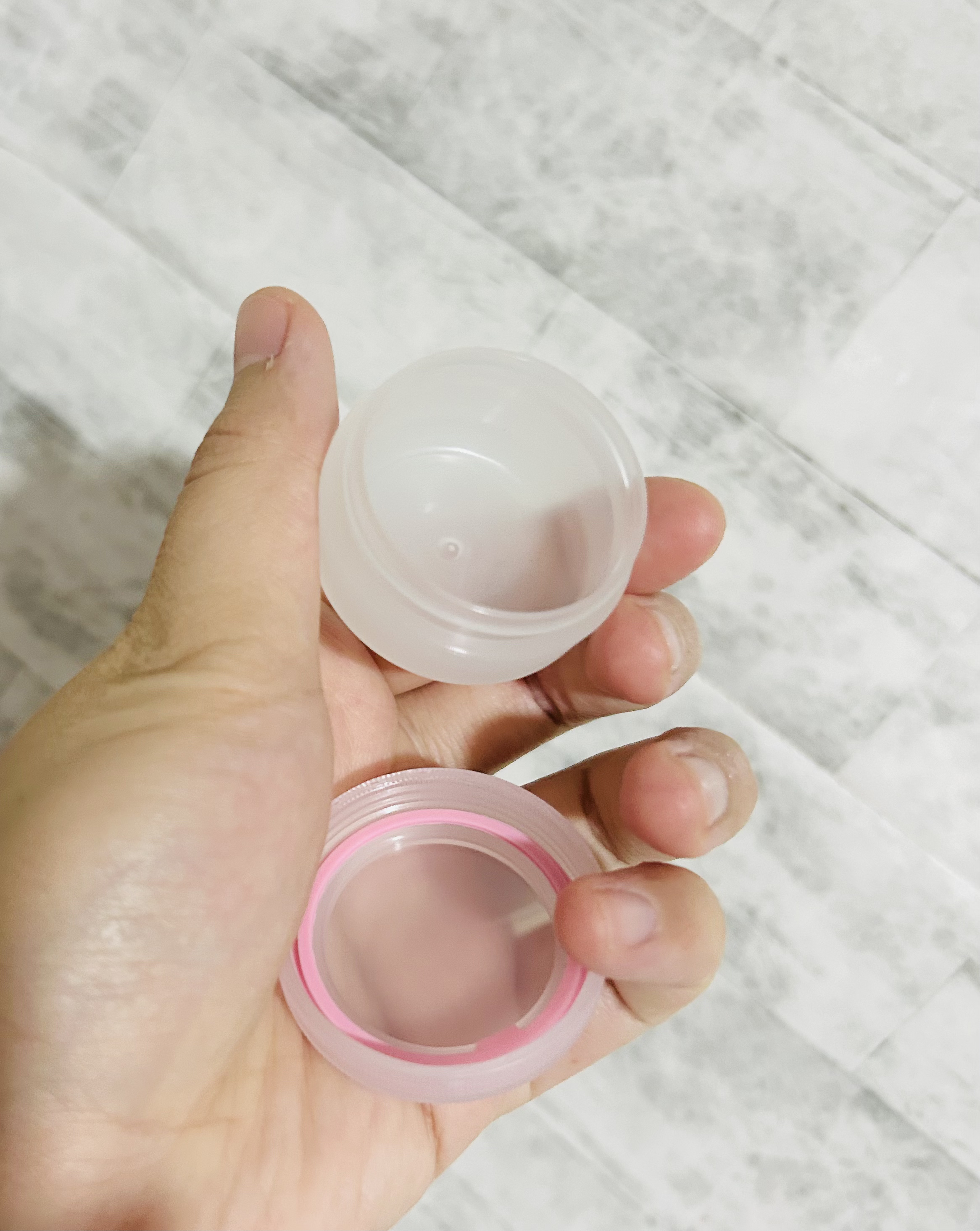 パッキン付きクリームケース/キャンドゥ/その他を使ったクチコミ（2枚目）