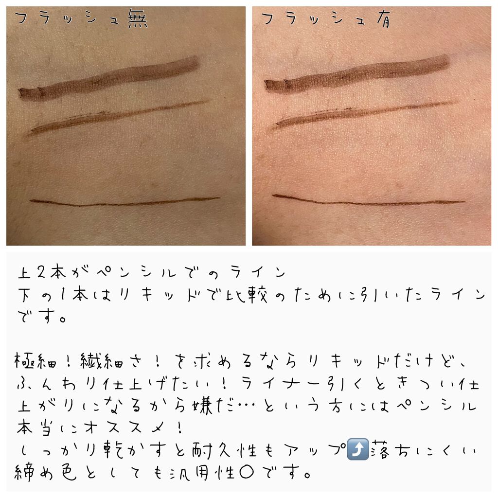 「密着アイライナー」クリームペンシル/デジャヴュ/ペンシルアイライナーを使ったクチコミ(2枚目)