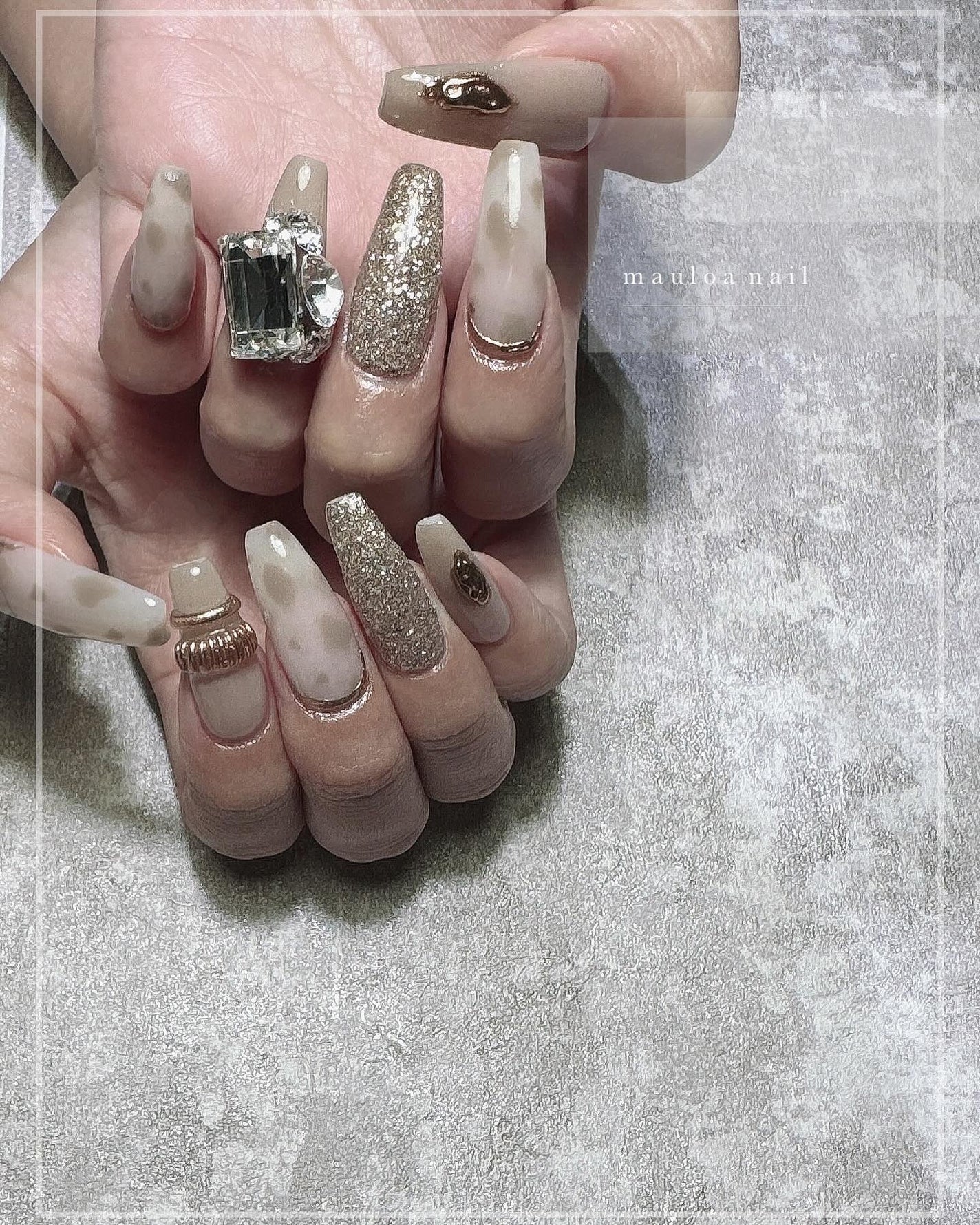 mauloa_nail on LIPS 「・🤎🤎🤎・ネイルやり方動画fantistにて多数更新してます☺..」(1枚目)