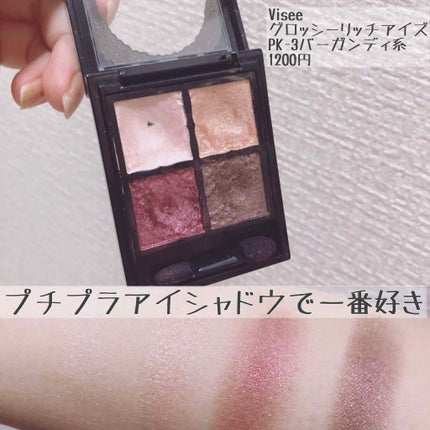 グロッシーリッチ アイズ/Visée/アイシャドウパレットを使ったクチコミ(1枚目)