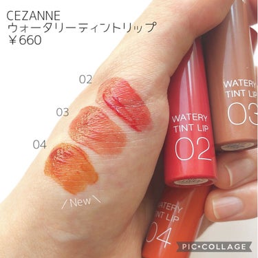 ウォータリーティントリップ/CEZANNE/口紅を使ったクチコミ（2枚目）