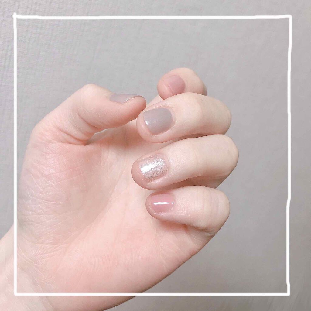 gene TOKYO ネイル パールグレージュ/DAISO/マニキュアを使ったクチコミ（1枚目）