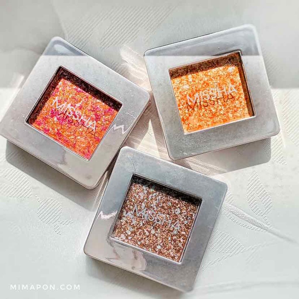 グリッタープリズム シャドウ/MISSHA/グリッターを使ったクチコミ（3枚目）