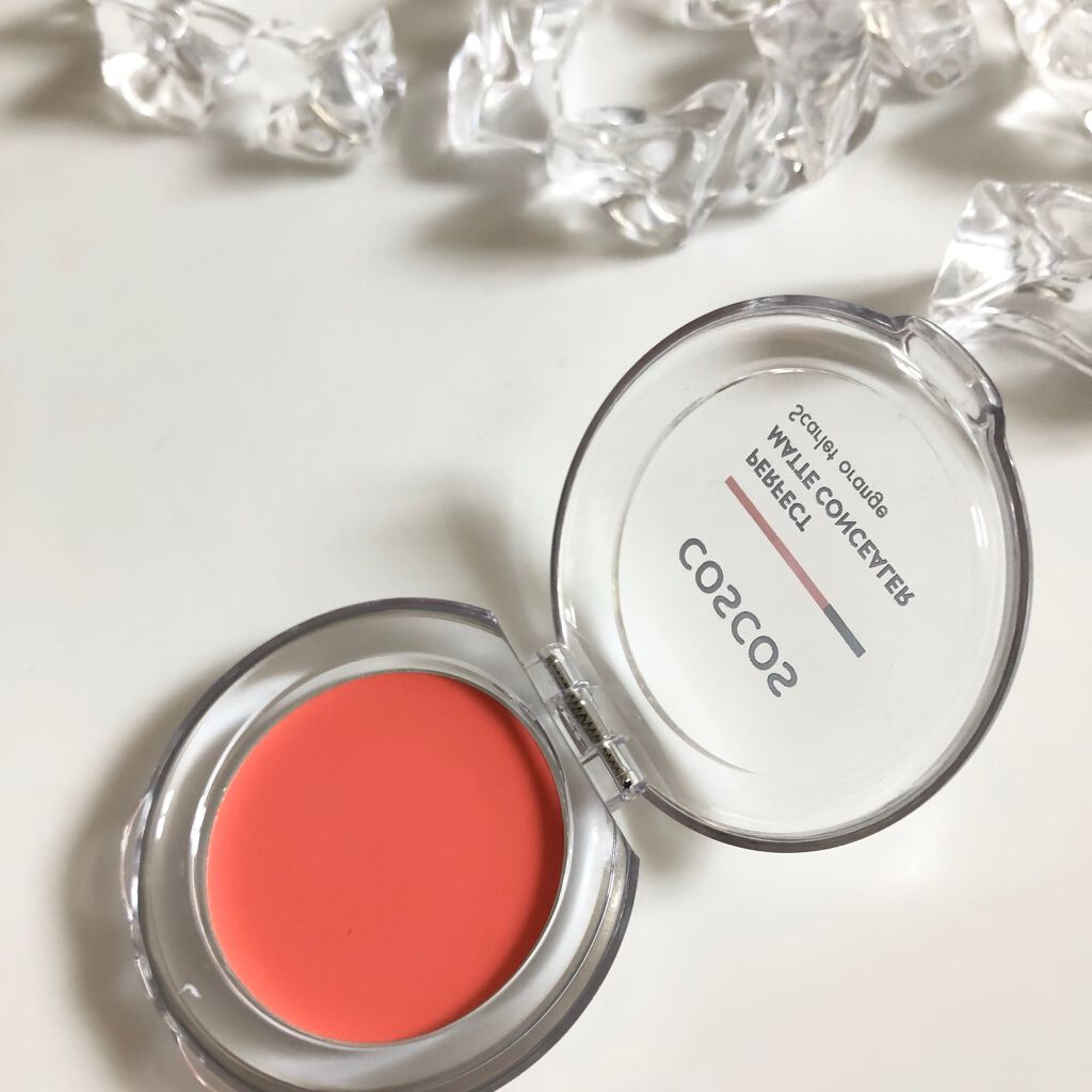 パーフェクトマットコンシーラー スカーレットオレンジ/COSCOS/クリームコンシーラーを使ったクチコミ(2枚目)