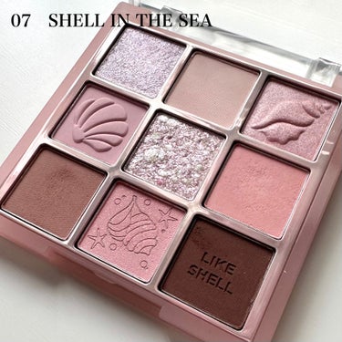 マイフェイブムードアイパレット 9カラー 07 SHELL IN THE SEA/HOLIKA HOLIKA/アイシャドウパレットを使ったクチコミ（2枚目）