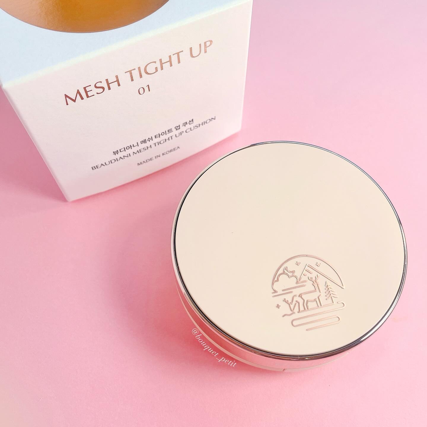 メッシュタイトアップクッション/BEAUDIANI/クッションファンデーションを使ったクチコミ（2枚目）