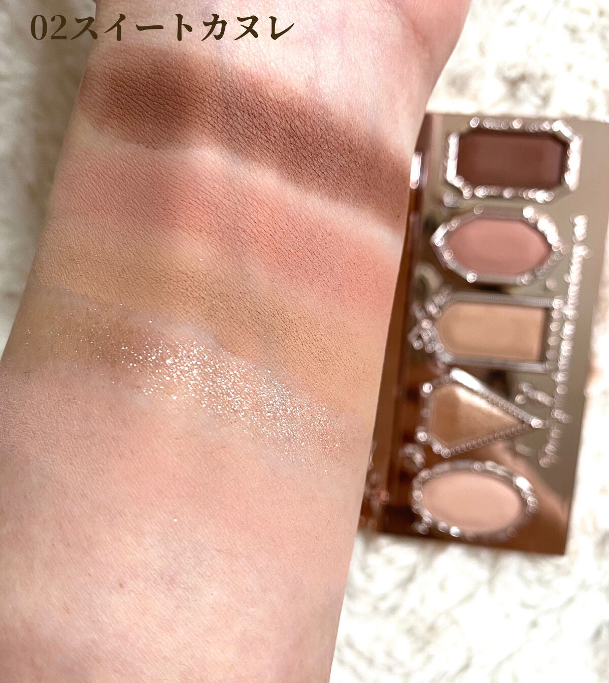 ストロベリーロココ アイシャドウパレット/FlowerKnows/アイシャドウパレットを使ったクチコミ(6枚目)