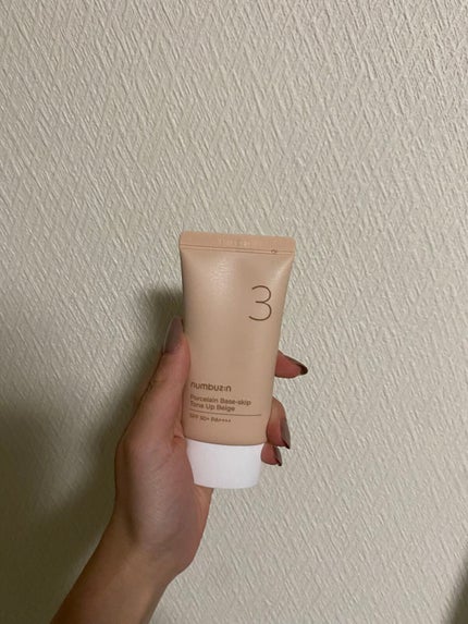 3番 ノーファンデ陶器肌トーンアップクリーム/numbuzin/化粧下地を使ったクチコミ(1枚目)