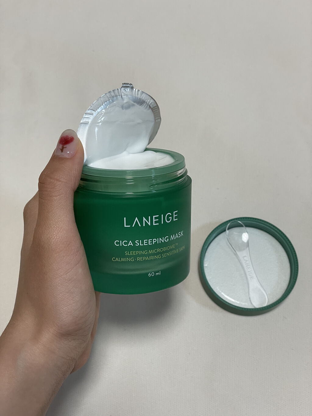 シカスリーピングマスク/LANEIGE/フェイスクリームを使ったクチコミ（2枚目）