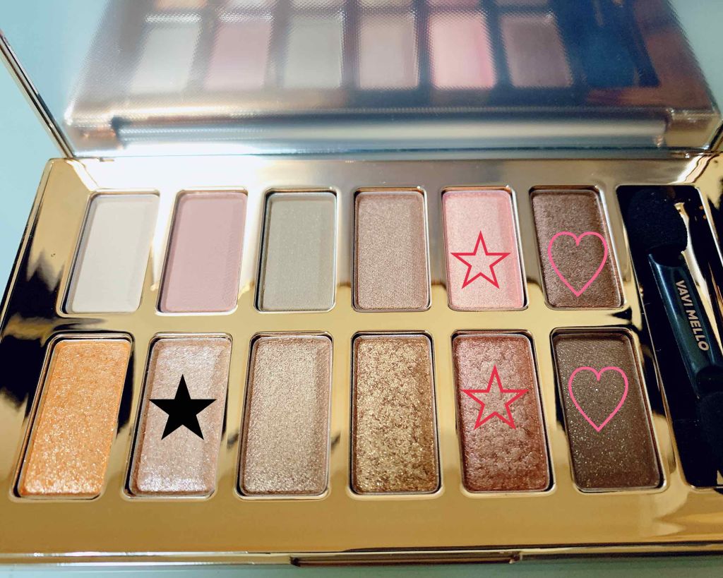 バレンタインボックス/VAVI MELLO/アイシャドウパレットを使ったクチコミ(3枚目)