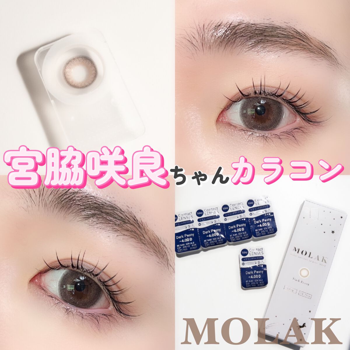 MOLAK 1day ダークピオニー/MOLAK/ワンデー（１DAY）カラコンを使ったクチコミ（1枚目）