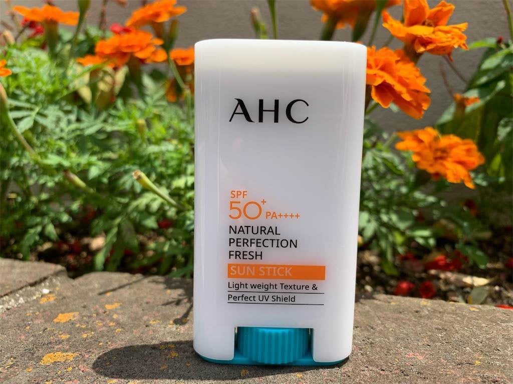 ナチュラルパーフェクションフレッシュサンスティック/AHC/日焼け止めスティックを使ったクチコミ(1枚目)