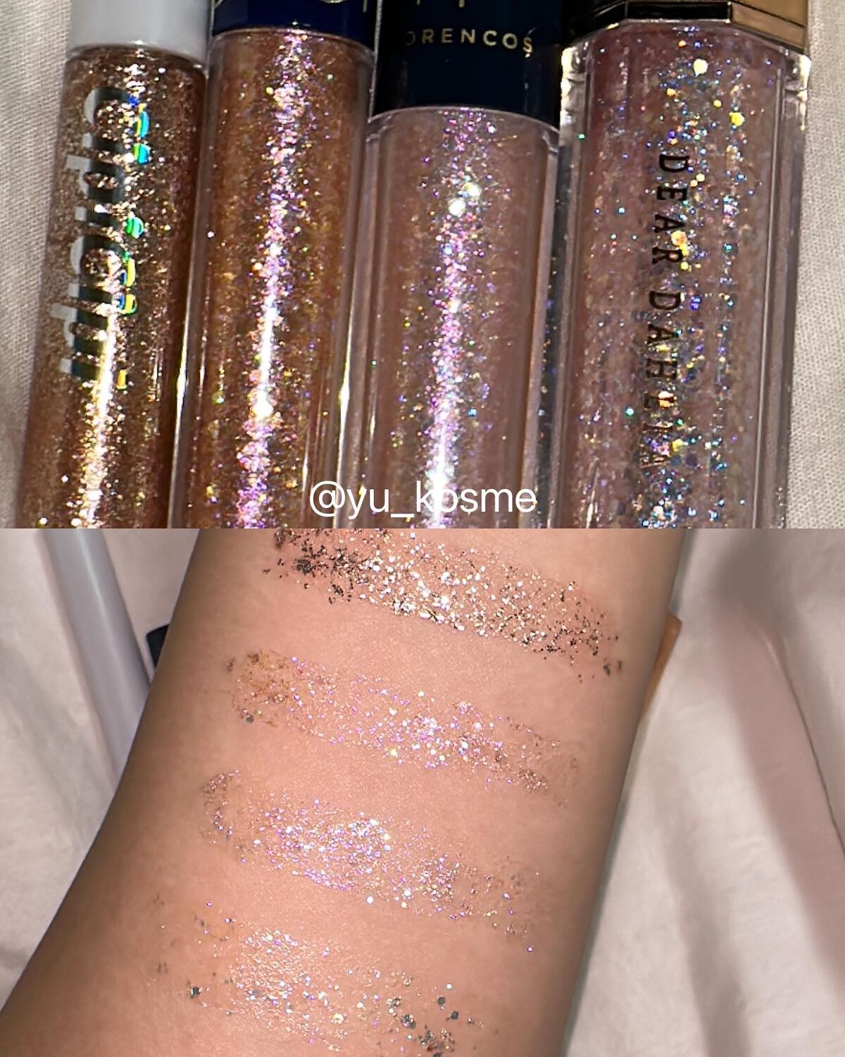 パラダイス シャイン アイ シークイン エンチャンテッド/DEAR DAHLIA/リキッドアイシャドウを使ったクチコミ（3枚目）