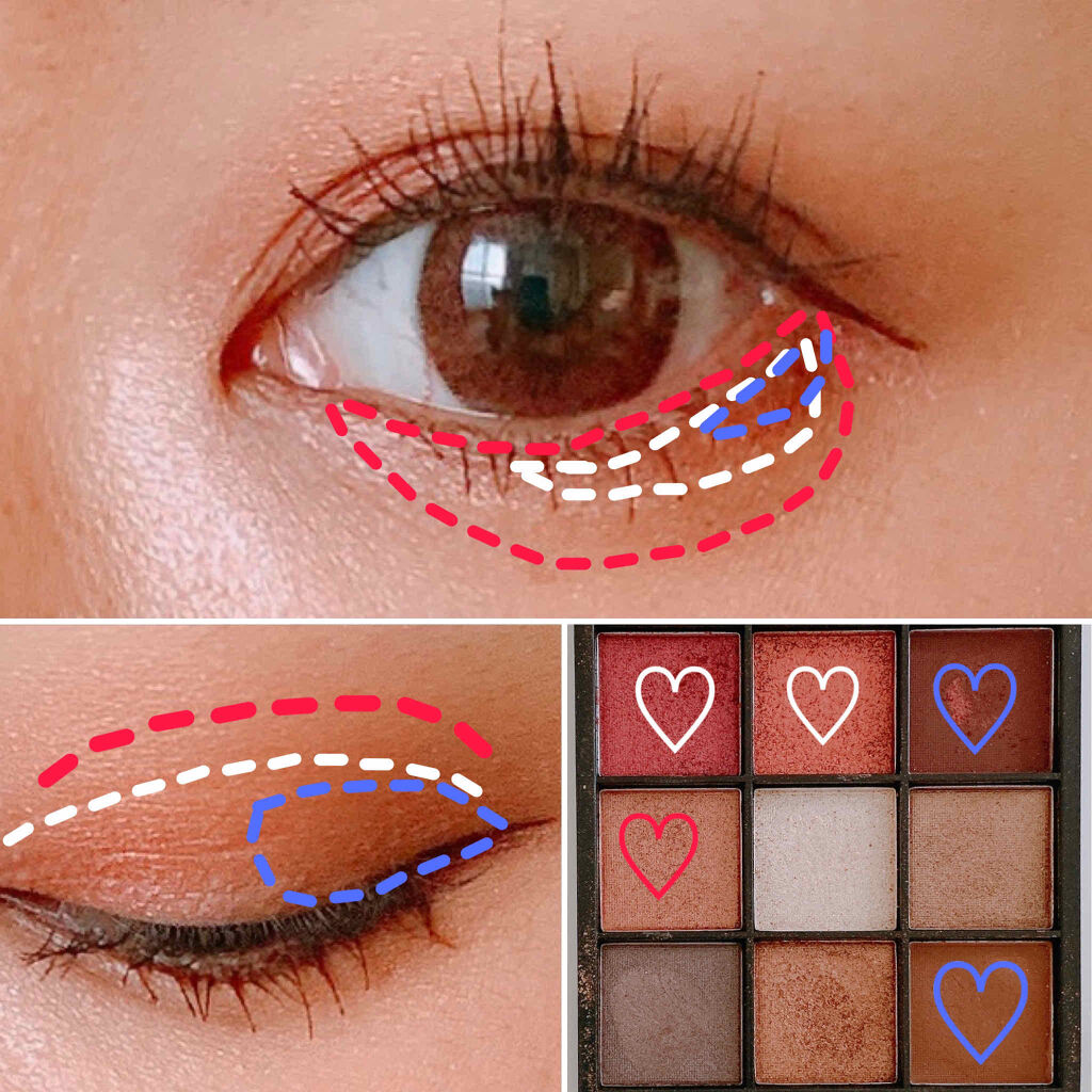 UR GLAM　BLOOMING EYE COLOR PALETTE/U R GLAM/アイシャドウパレットを使ったクチコミ（3枚目）