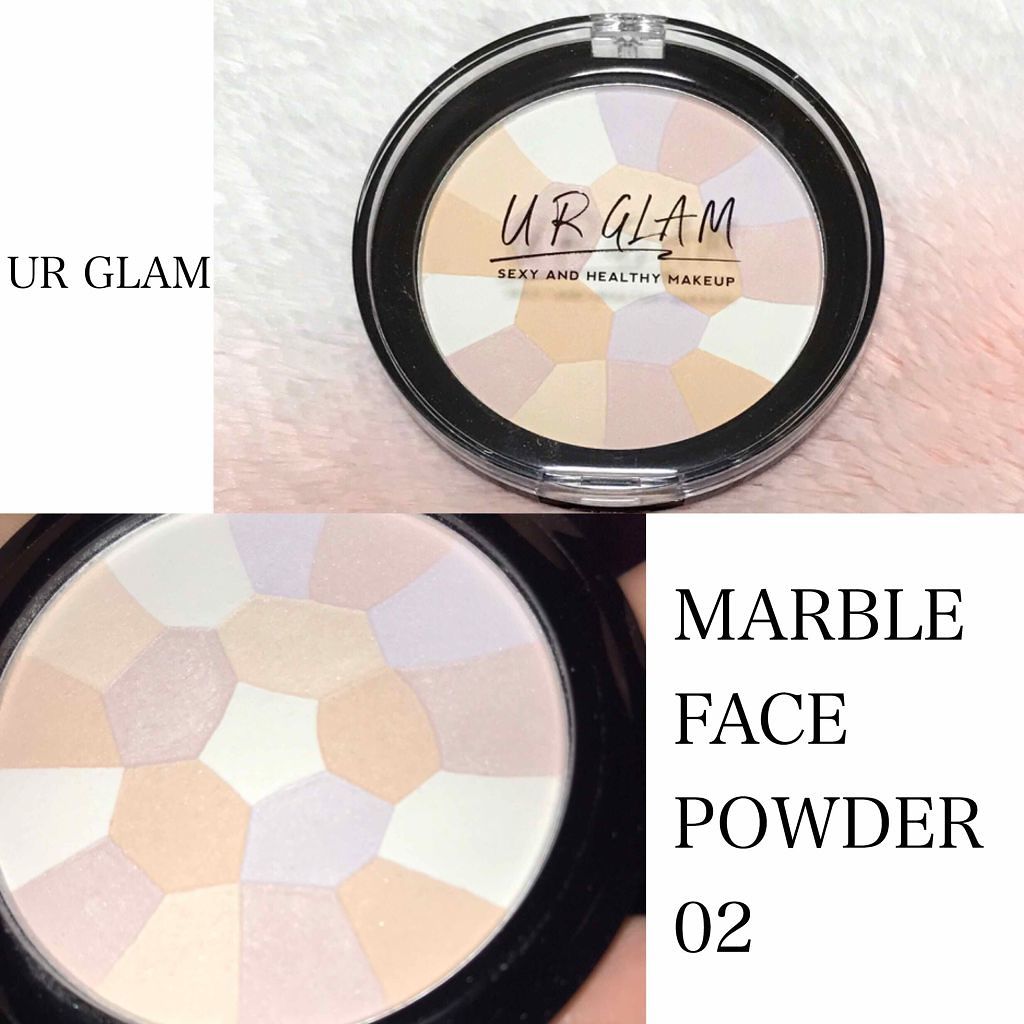 UR GLAM MARBLE FACE POWDER/U R GLAM/プレストパウダーを使ったクチコミ(1枚目)