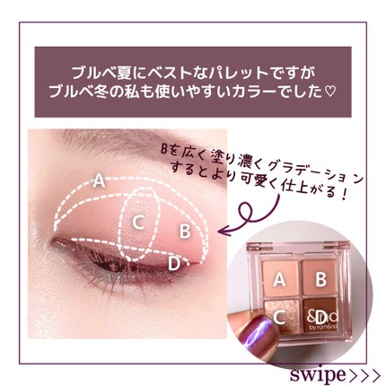 アンドバイロムアンド グラッシーアイグリッター/&nd by rom&nd/グリッターを使ったクチコミ(3枚目)