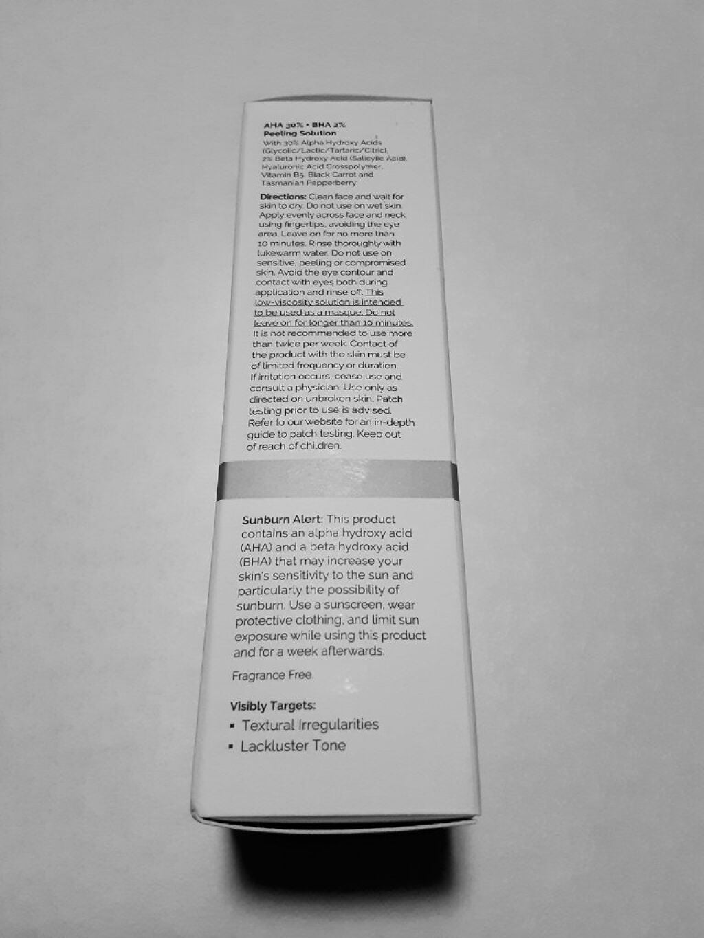 AHA 30% + BHA 2% Peeling Solution/The Ordinary/ピーリングを使ったクチコミ(5枚目)