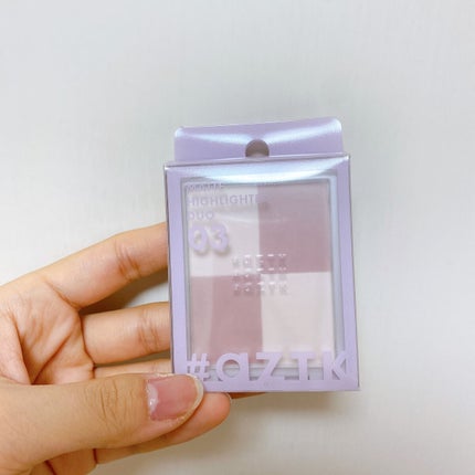 aZTK マットハイライターデュオのクチコミ「\aZTK マットハイライターデュオ/
03
混ぜても単色でも使える2色のマットハイライト.....」(3枚目)