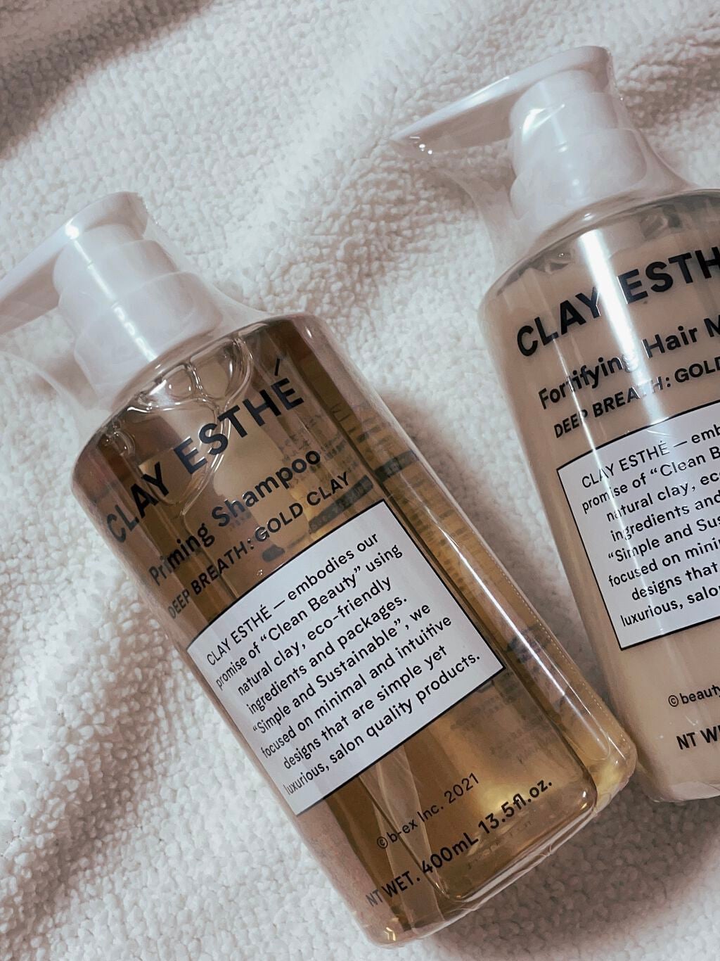 プライミングシャンプー/フォーティファイングヘアマスク ゴールドクレイ/クレイエステ/サロンシャンプーを使ったクチコミ(1枚目)