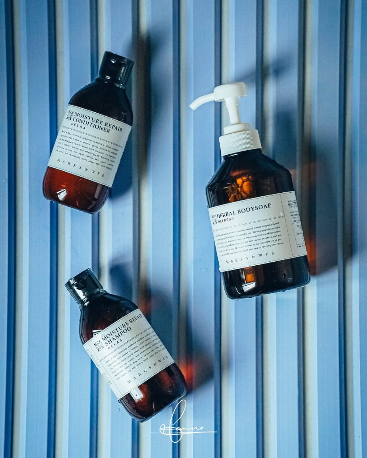MARKS&WEB ハーバルアミノシャンプー／コンディショナー リラックスのクチコミ「#エースコンタクト @ace.contact さんのキャンペーンに参加して MARKS&WEB.....」（1枚目）