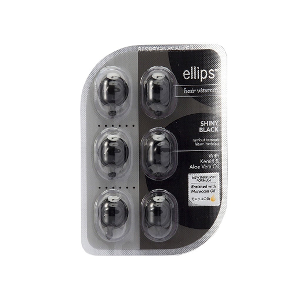 ヘアーオイル【シャイニーブラック】 シートタイプ 6粒