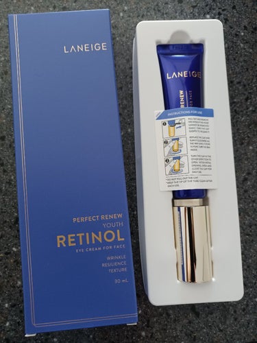 パーフェクトリニュー ユースレチノール アイクリームフォーフェイス/LANEIGE/アイケア・アイクリームを使ったクチコミ（1枚目）