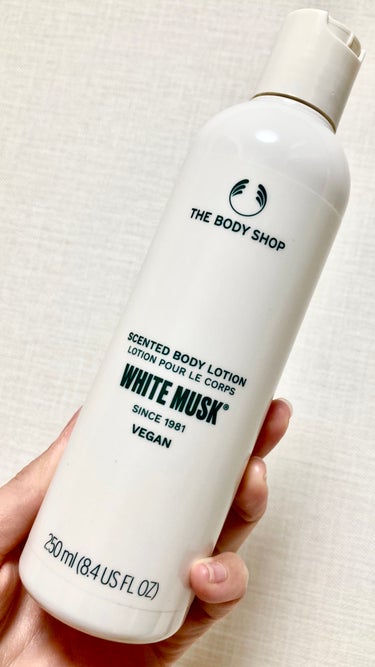 THE BODY SHOP ホワイトムスク ボディローションのクチコミ「 THE BODY SHOP

ホワイトムスク ボディローション

250ml



ホワイト.....」（1枚目）