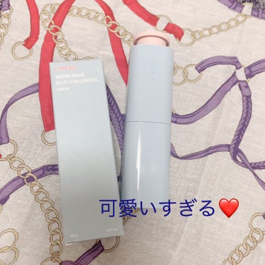 LANEIGE ウォーターバンク セラムのクチコミ「やばい〜❤️❤️❤️❤️❤️なんて可愛いボトルですか？
上の部分を回すとピンクのポンプが上がり.....」（1枚目）