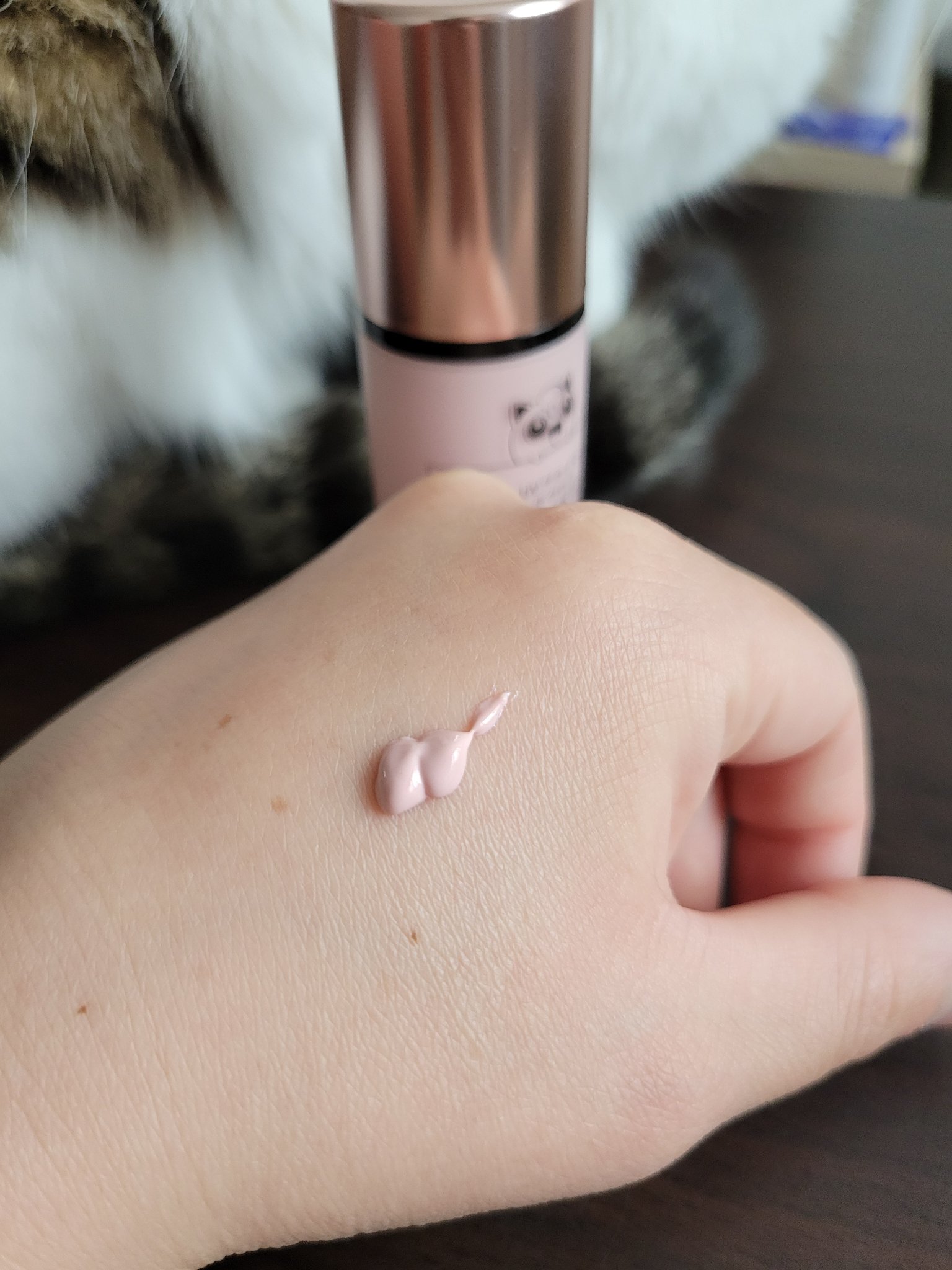 &be UVプライマー ピーチグロウ <プリン>/＆be/化粧下地を使ったクチコミ（2枚目）