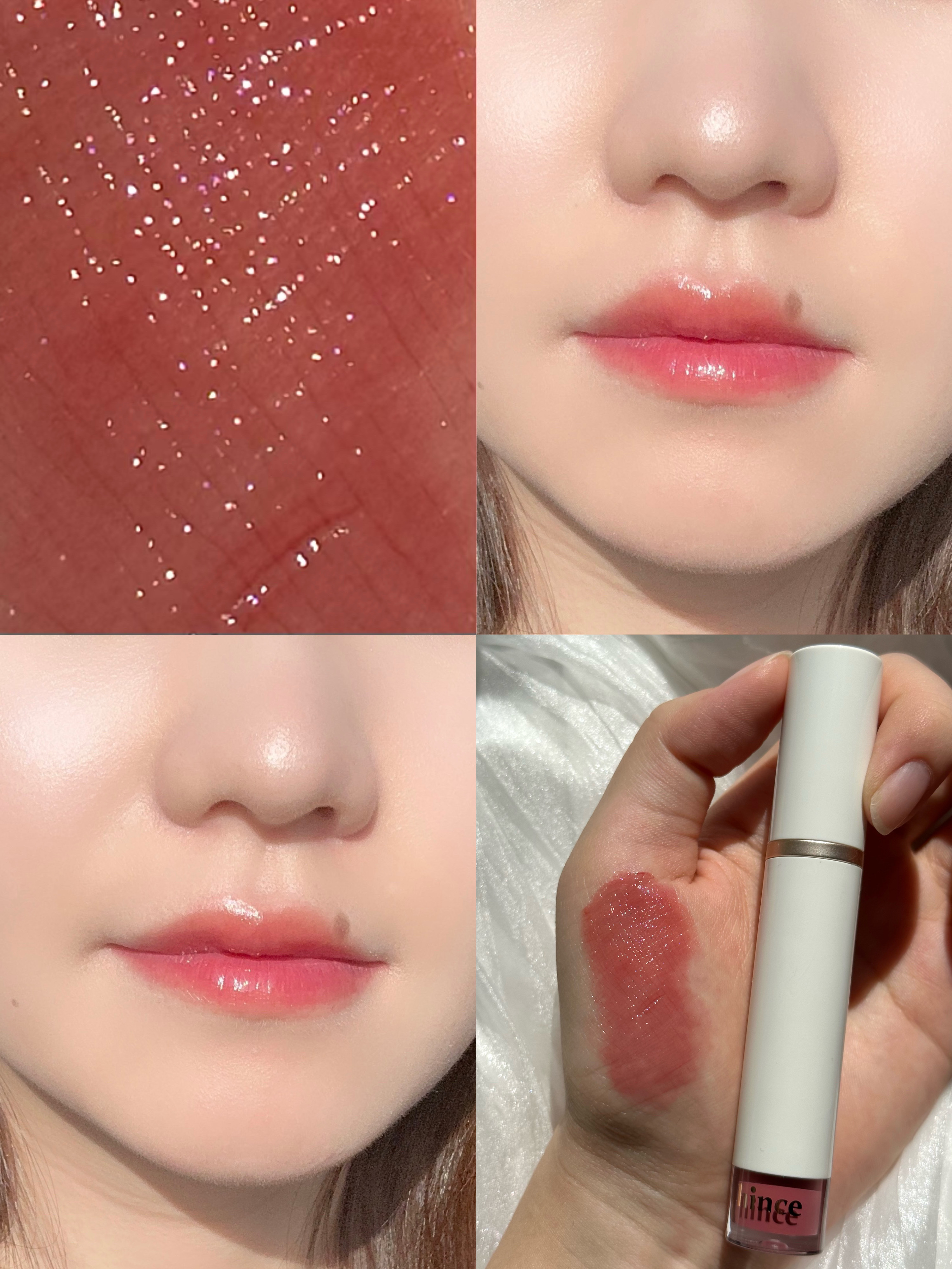 ムードインハンサーウォーターリキッドグロウ/hince/口紅を使ったクチコミ（2枚目）