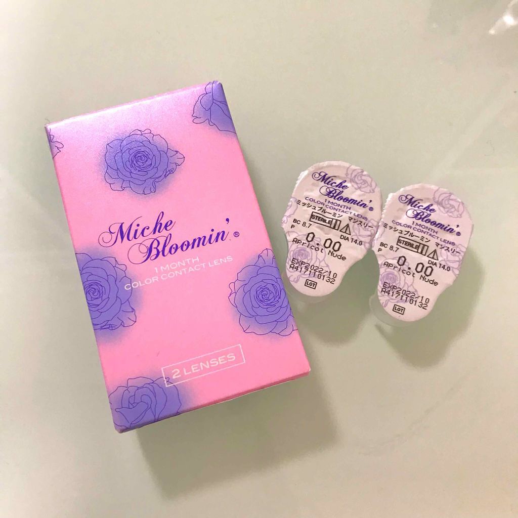 ミッシュ ブルーミン マンスリー (クォーターヴェール シリーズ／イノセント シリーズ)/ミッシュブルーミン/１ヶ月（１MONTH）カラコンを使ったクチコミ（1枚目）