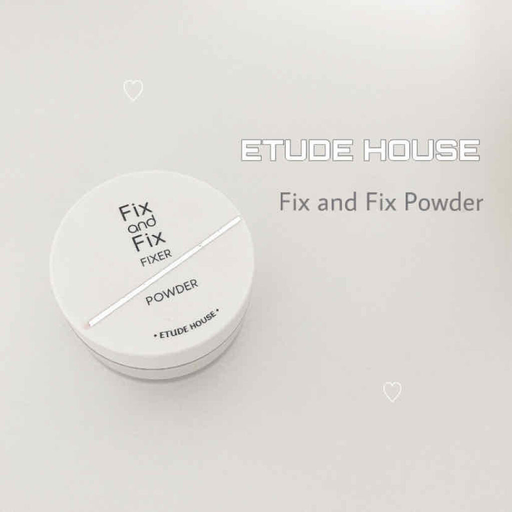 フィックス＆フィックス パウダーフィクサー/ETUDE/ルースパウダーを使ったクチコミ（1枚目）