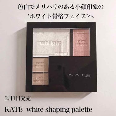 超優秀✨新作パレット♡

ケイト  ホワイトシェイピングパレット  WT-1 ホワイト
1800+tax

近くのドラックストアで先行発売されてて購入してみました！
でも最近どこのKATEでも見る気がす