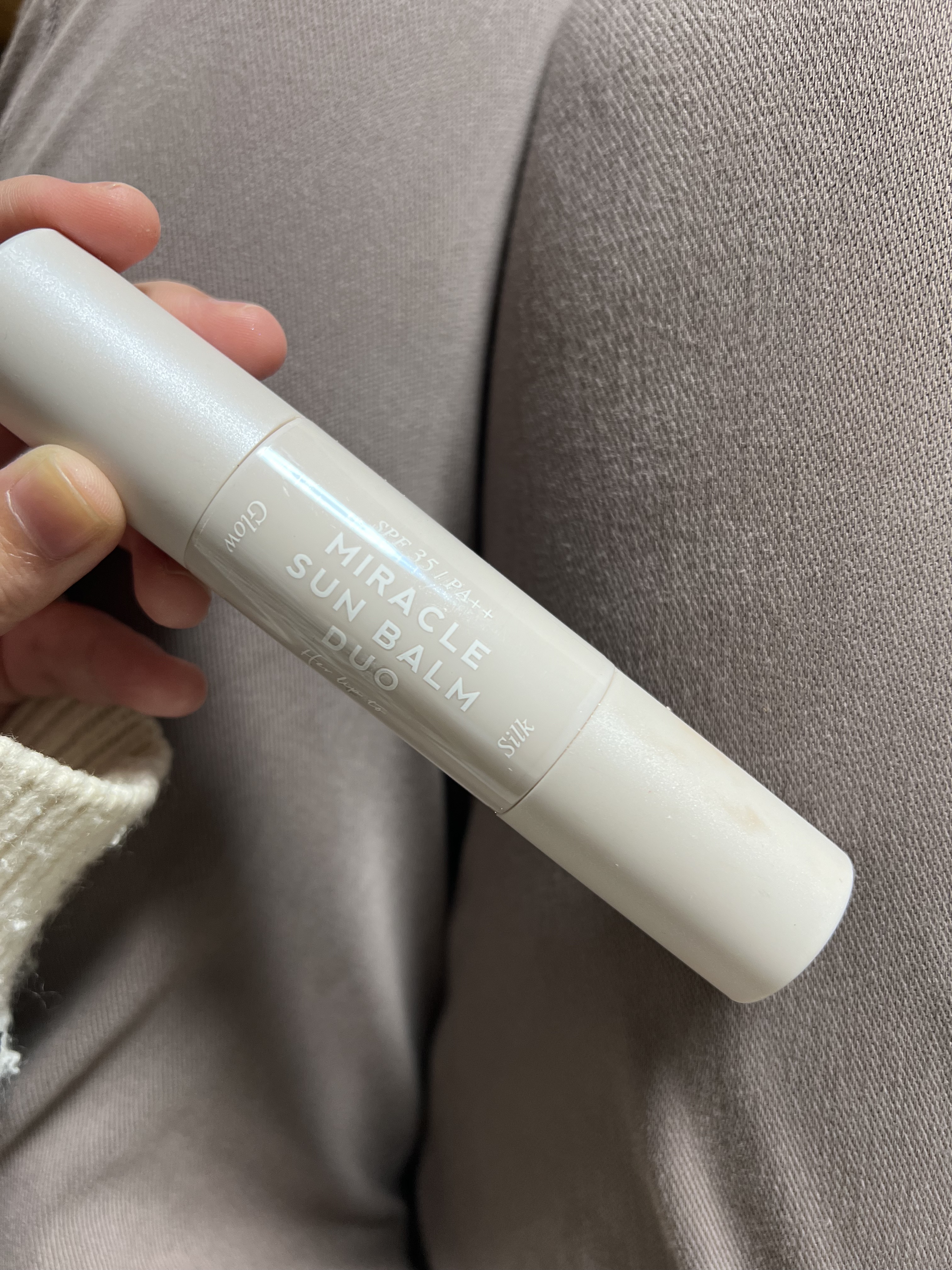 ミラクル サンバーム デュオ/Her lip to BEAUTY/日焼け止めスティックを使ったクチコミ（1枚目）