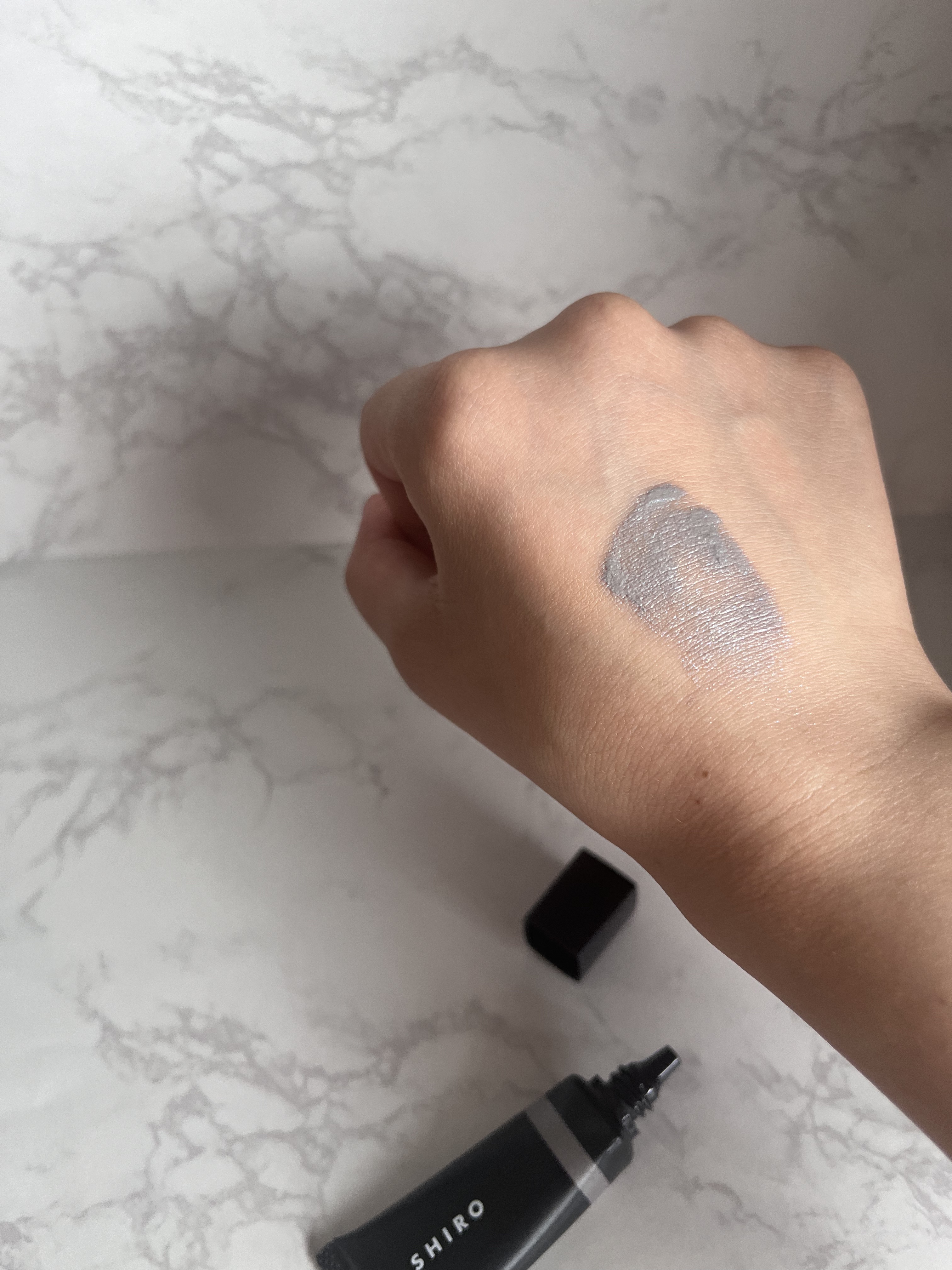 米ぬかアイシャドウクリーム 3H03 オーキッドグレイ/SHIRO/ジェル・クリームアイシャドウを使ったクチコミ（3枚目）