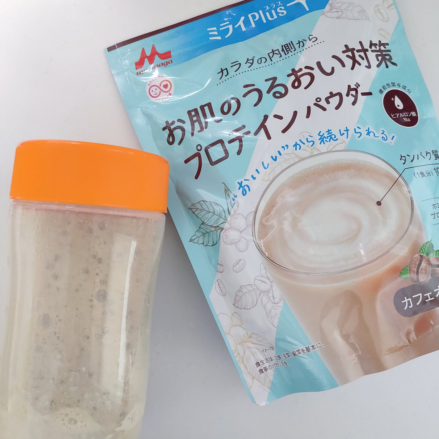 ミライPlus お肌のうるおい対策プロテインパウダー/森永乳業/その他プロテインを使ったクチコミ(4枚目)