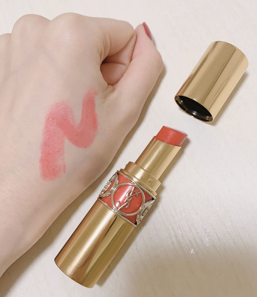 ルージュ ヴォリュプテ シャイン/YVES SAINT LAURENT BEAUTE/口紅を使ったクチコミ（3枚目）