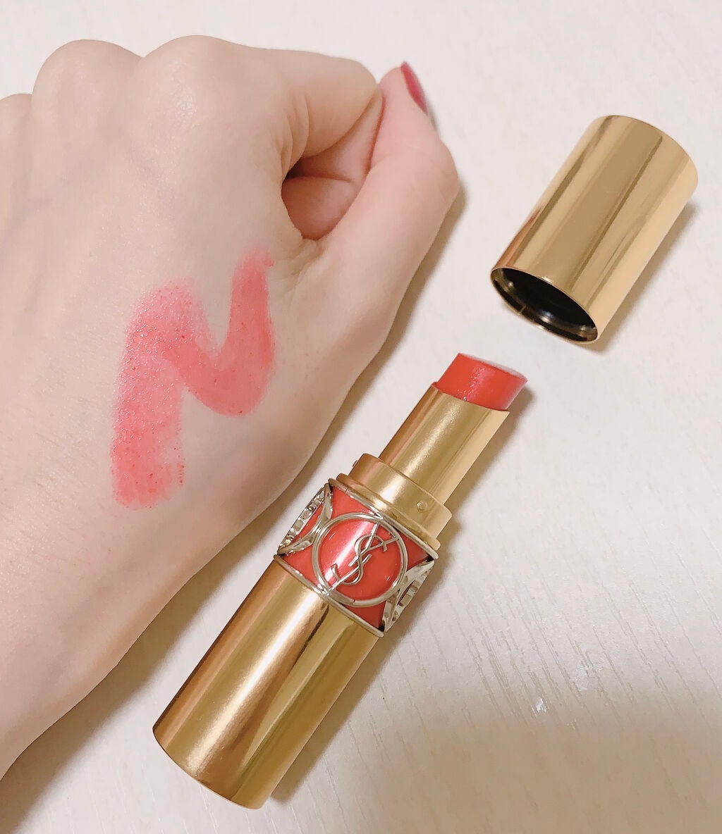 ルージュ ヴォリュプテ シャイン/YVES SAINT LAURENT BEAUTE/口紅を使ったクチコミ(3枚目)