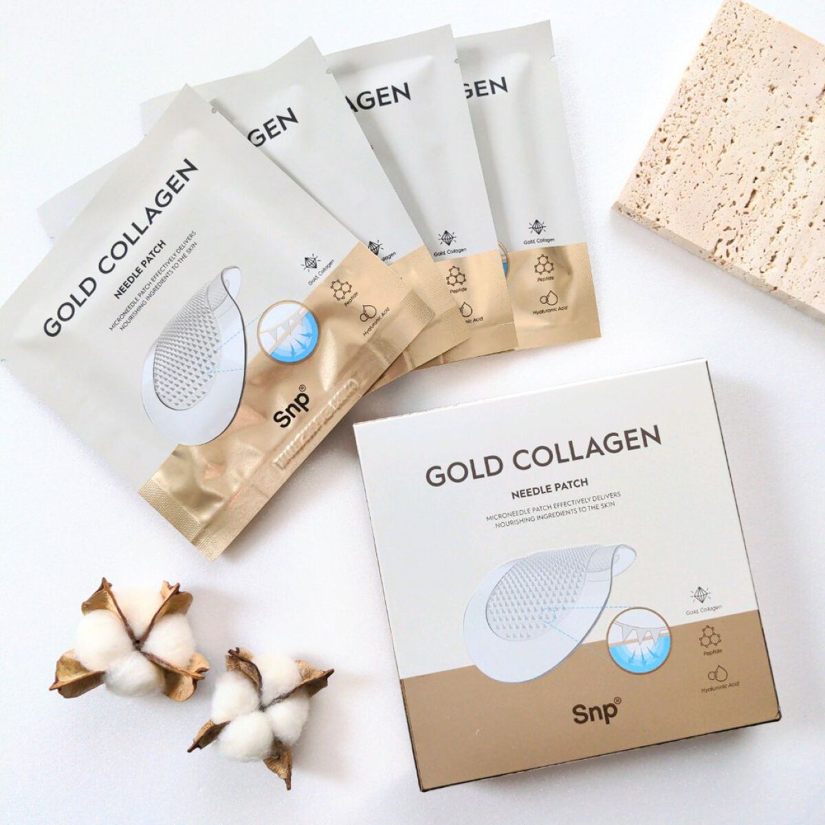 ゴールドコラーゲンニードルパッチ/SNP/アイケア・アイクリームを使ったクチコミ（1枚目）