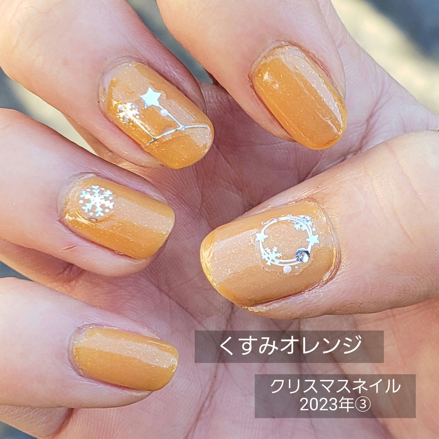 土木系おねいさん on LIPS 「今日も会社仕様でも大丈夫そうなクリスマスネイル⛄🎄✨✼••┈┈..」(1枚目)