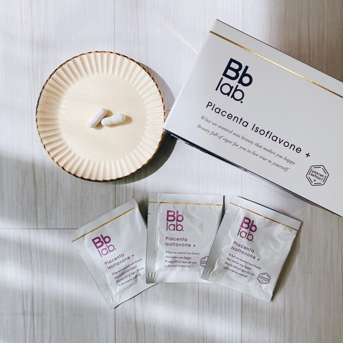プラセンタ イソフラボン＋/Bb lab./美容サプリメントを使ったクチコミ（1枚目）