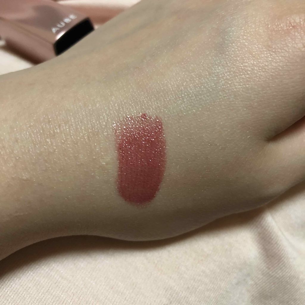 なめらか質感ひと塗りルージュ/AUBE/口紅を使ったクチコミ（2枚目）