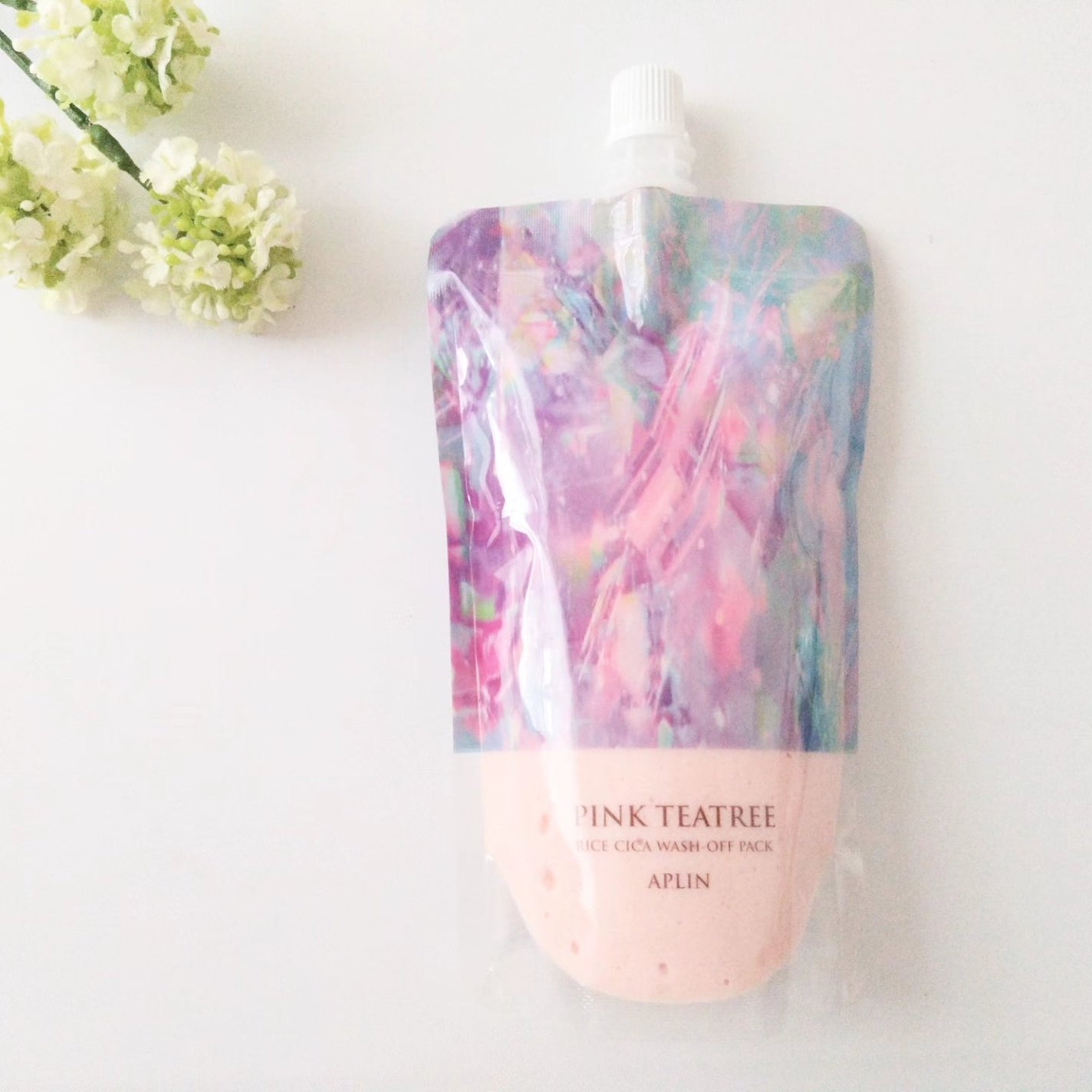 ピンクティーツリーライスシカウォッシュオフパック/APLIN/洗い流すパック・マスクを使ったクチコミ(1枚目)