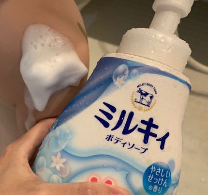 泡で出てくる ミルキィボディソープ やさしいせっけんの香り/ミルキィ/ボディソープを使ったクチコミ(5枚目)