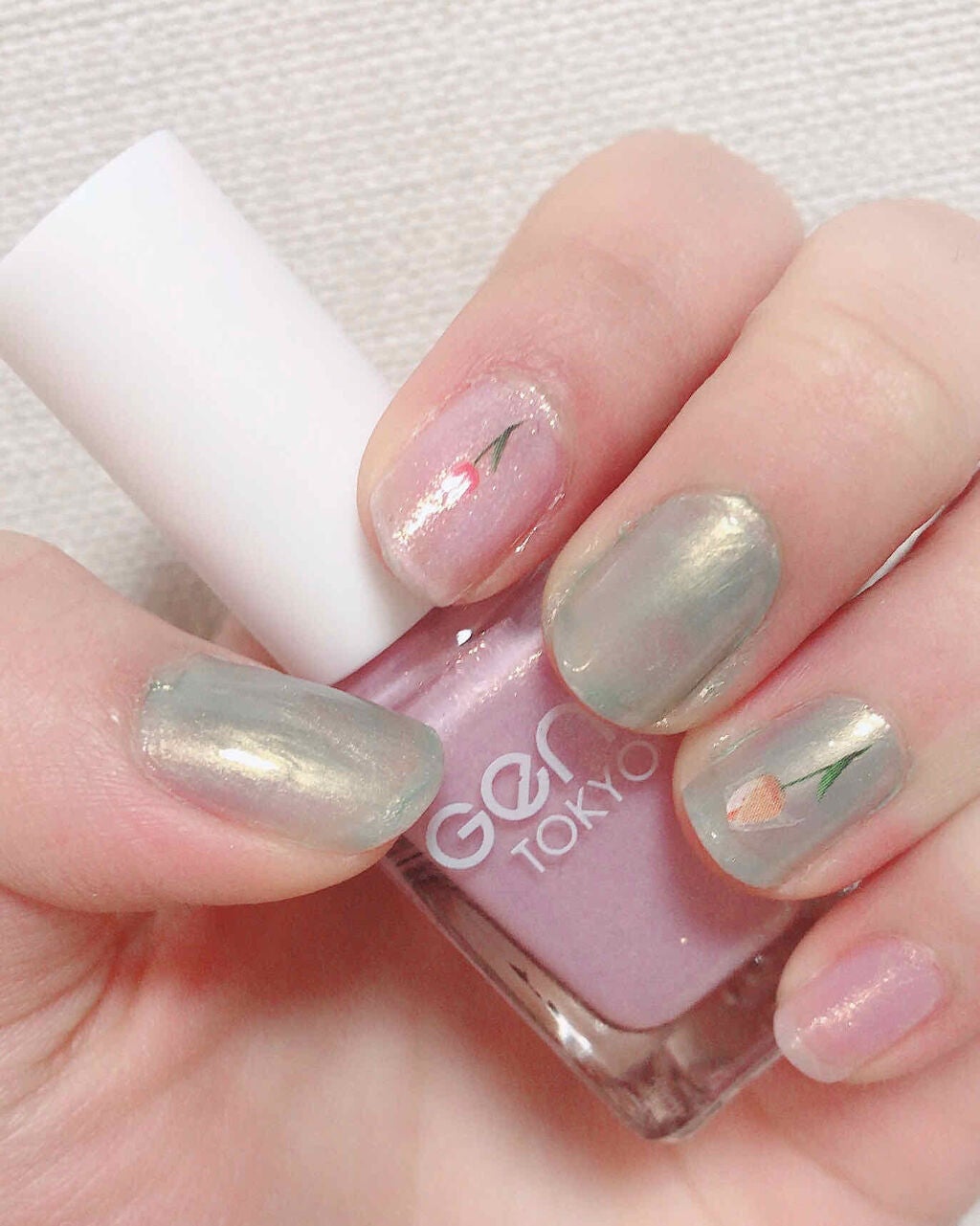 しずくネイルシール/キャンドゥ/ネイルシールを使ったクチコミ(1枚目)