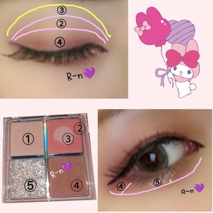 ZEESEAデザートコレクション4カラーアイシャドウパレット/ZEESEA/アイシャドウパレットを使ったクチコミ(2枚目)