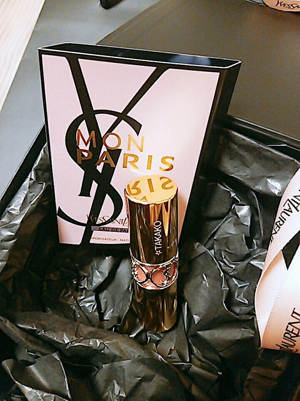 ルージュ ヴォリュプテ シャイン/YVES SAINT LAURENT BEAUTE/口紅を使ったクチコミ(2枚目)