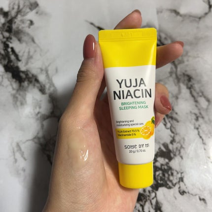 ゆずナイアシン30デイズブライトニングスリーピングマスク/SOME BY MI/フェイスクリームを使ったクチコミ(9枚目)