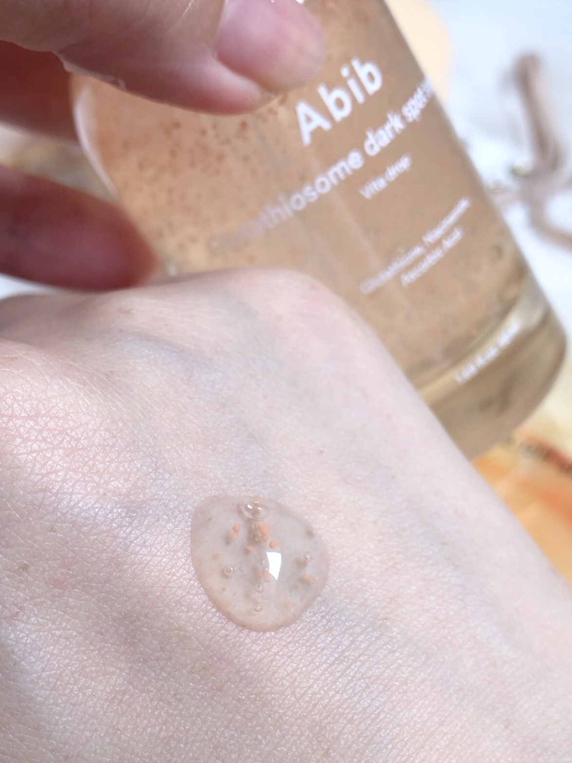 グルタチオンソームダークスポットセラムビタドロップ/Abib /美容液を使ったクチコミ（2枚目）