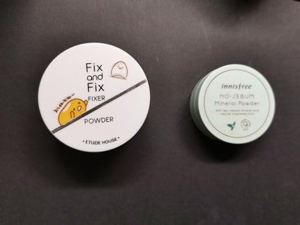 フィックス&フィックス パウダーフィクサー/ETUDE/ルースパウダーを使ったクチコミ(2枚目)